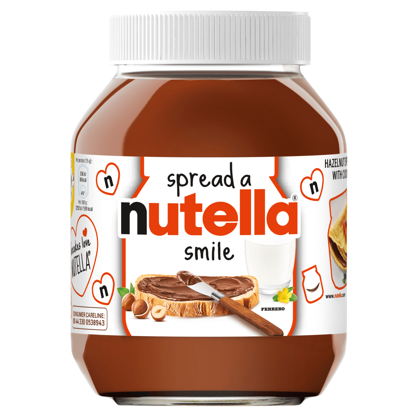 Nutella Hazelnut Spread with Cocoa 1kg - UK Food & Drink - 3017624010701