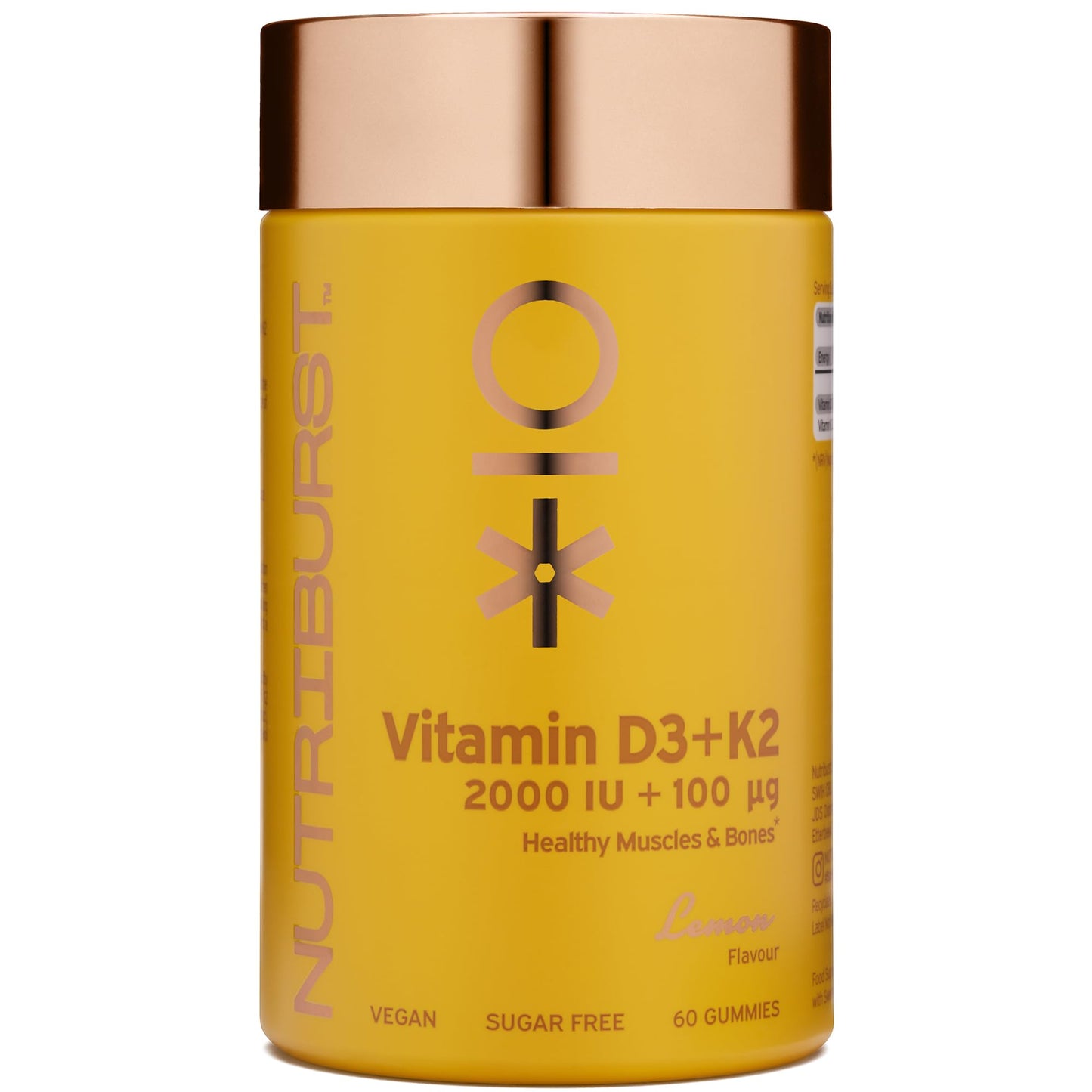 Nutriburst Vitamin D3 + K2 2000iu - UK Food & Drink - 5060709740015