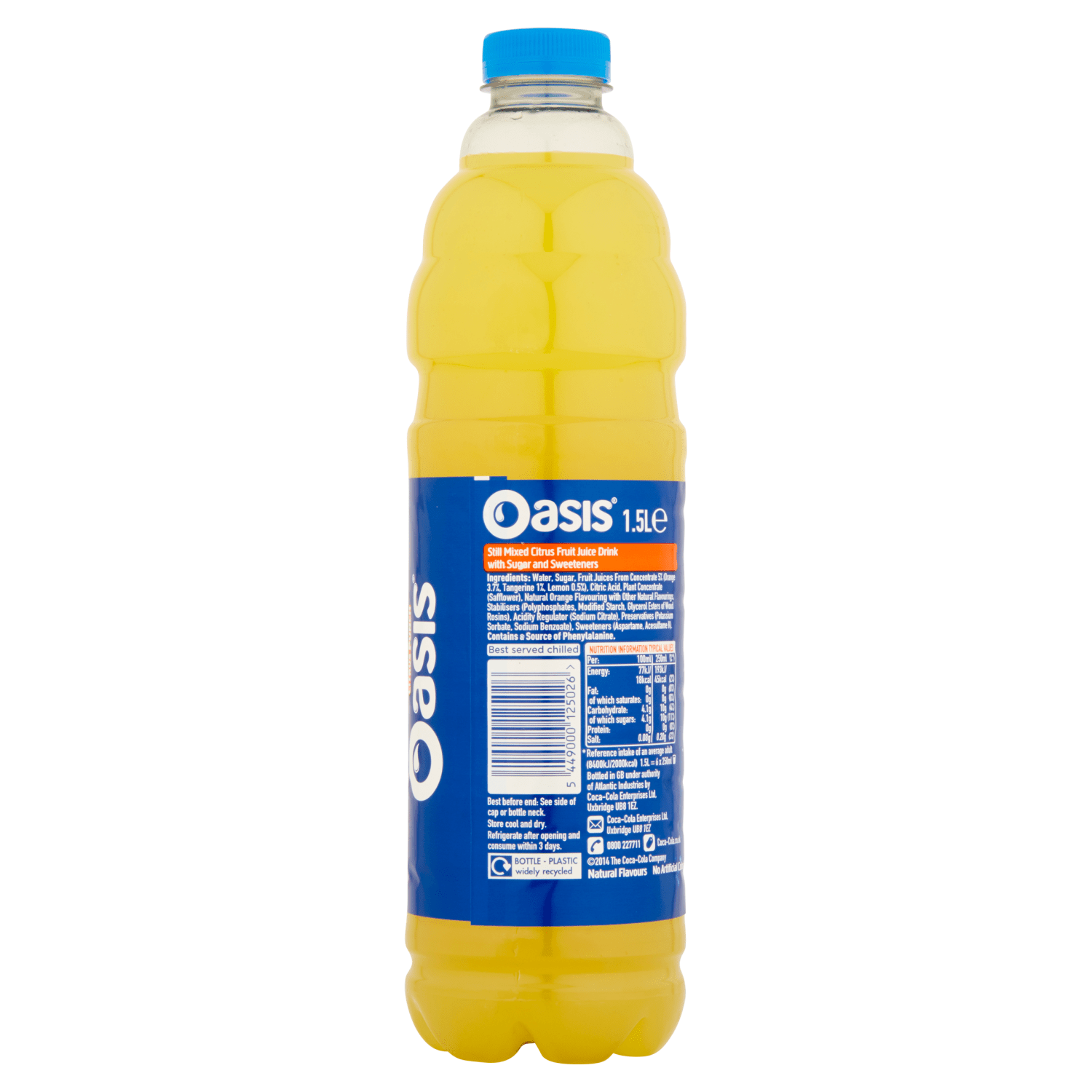 Oasis Citrus Punch 1.5L - UK Food & Drink - 5449000125026