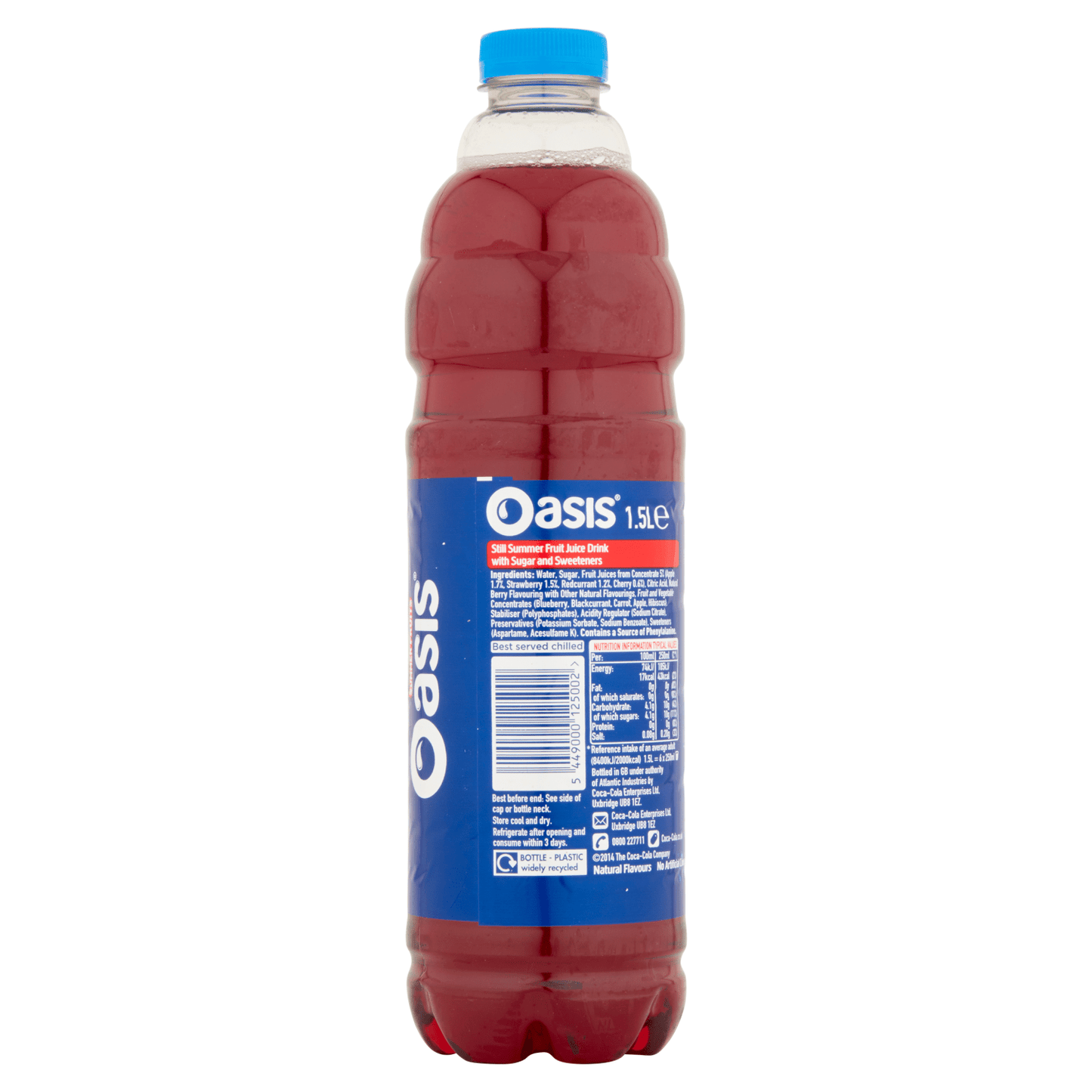Oasis Summer Fruits 1.5L - UK Food & Drink - 5449000125002