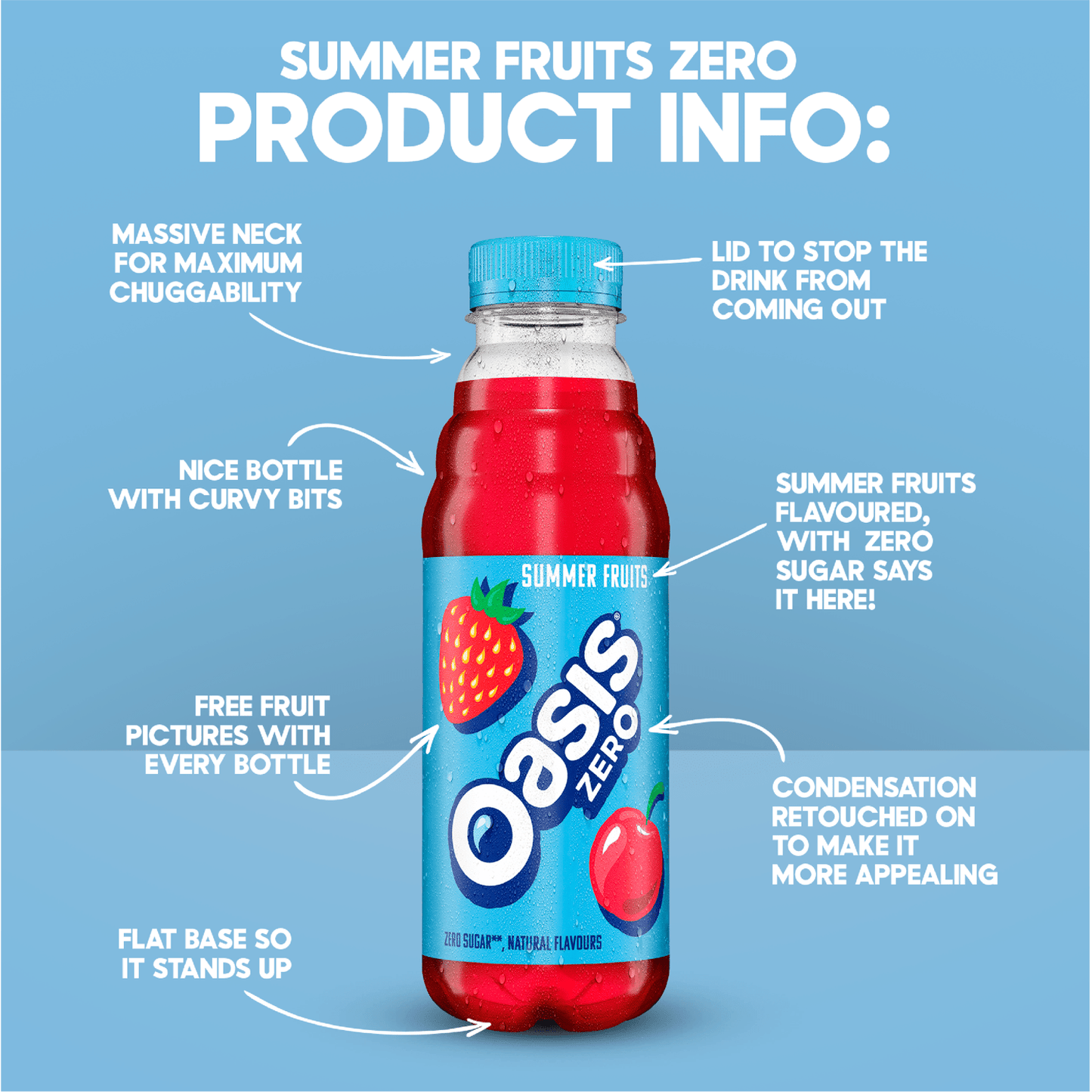 Oasis Summer Fruits Light 500ml - UK Food & Drink - 54493049