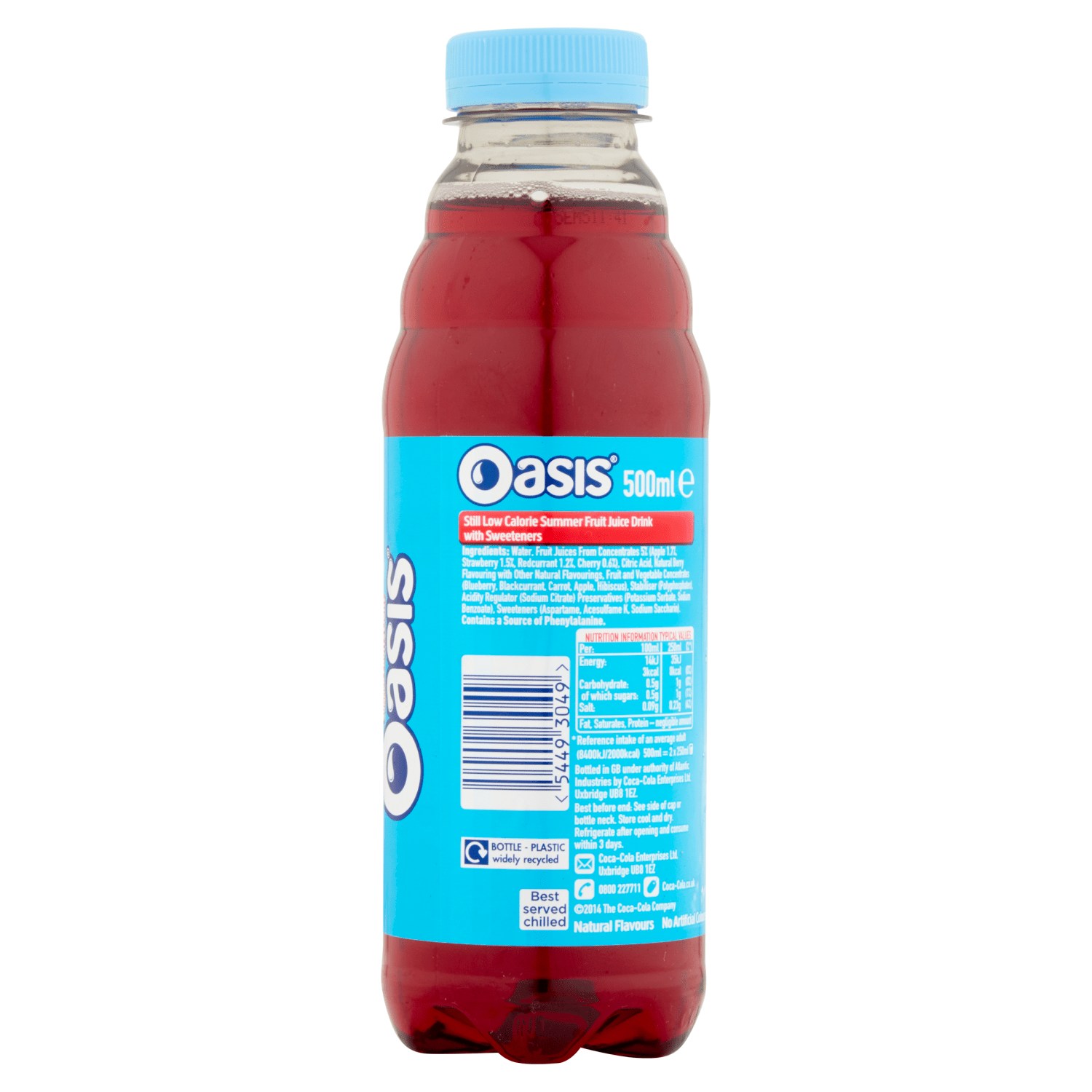 Oasis Summer Fruits Light 500ml - UK Food & Drink - 54493049