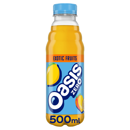 Oasis Zero Exotic Fruits 500ml - UK Food & Drink - 5449000035295