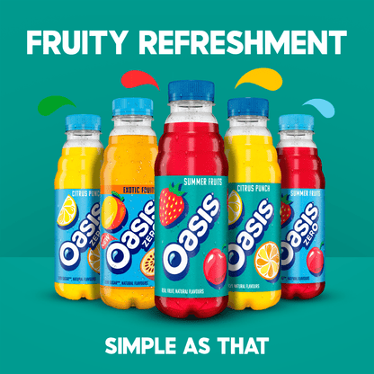 Oasis Zero Exotic Fruits 500ml - UK Food & Drink - 5449000035295