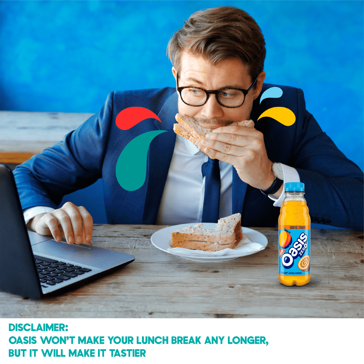 Oasis Zero Exotic Fruits 500ml - UK Food & Drink - 5449000035295