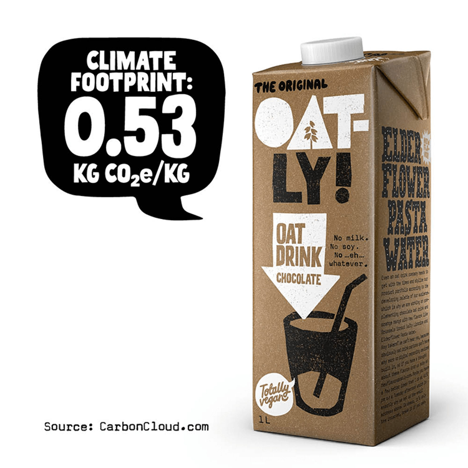 Oatly! Oat Drink Chocolate 1L - UK Food & Drink - 7394376614552