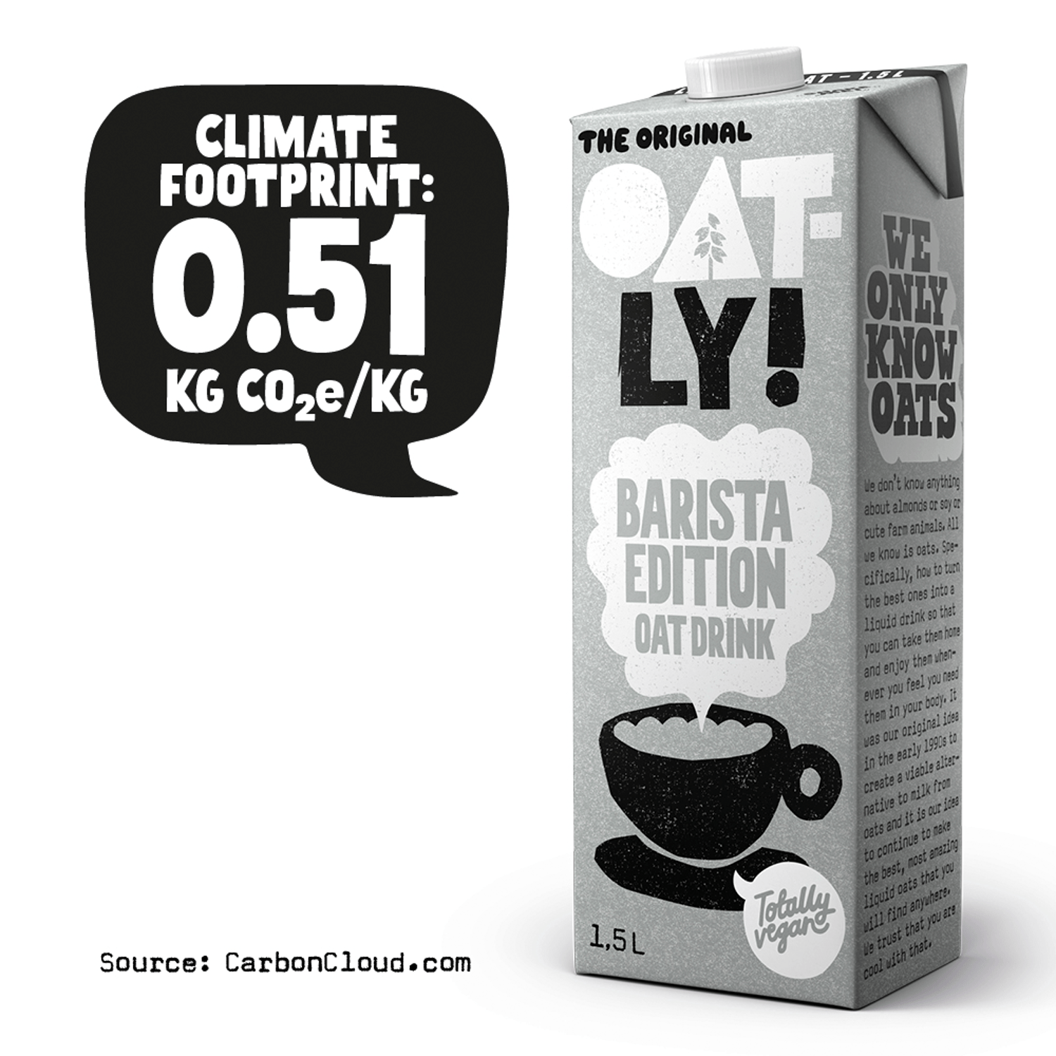Oatly! The Original Barista Edition Oat Drink 1,5L - UK Food & Drink - 7394376621932