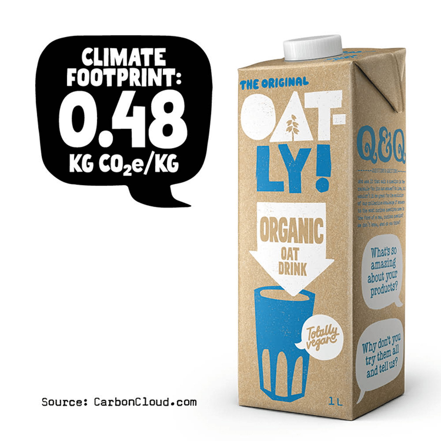 Oatly! The Original Organic Oat Drink 1L - UK Food & Drink - 7394376123337