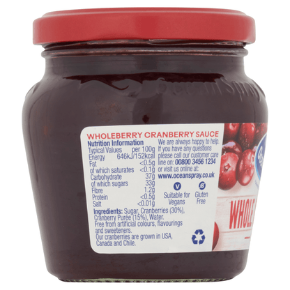 Ocean Spray Whole Cranberry Sauce 200g - UK Food & Drink - 31200005571