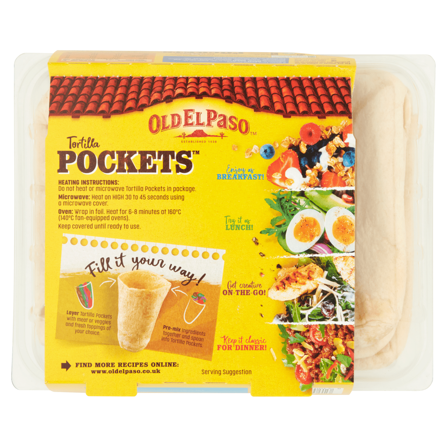 Old El Paso 8 Tortilla Pockets 223g - UK Food & Drink - 8410076474643