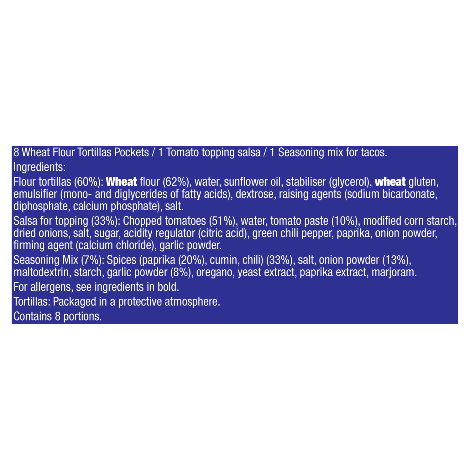 Old El Paso 8 Tortilla Pockets Kit Original 375g - UK Food & Drink - 8410076474704