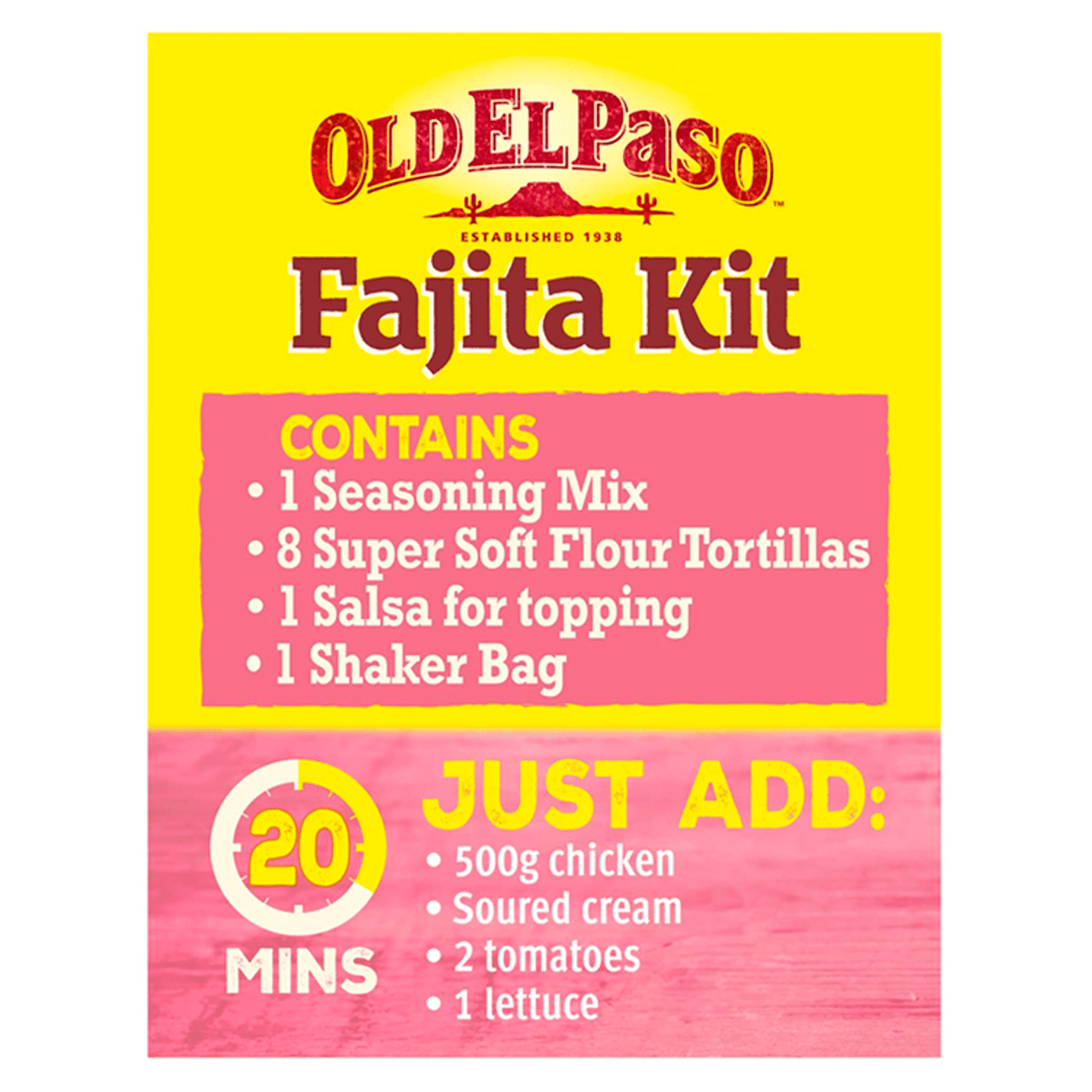 Old El Paso Crispy Chicken Fajita Kit 555g - UK Food & Drink - 8410076470775
