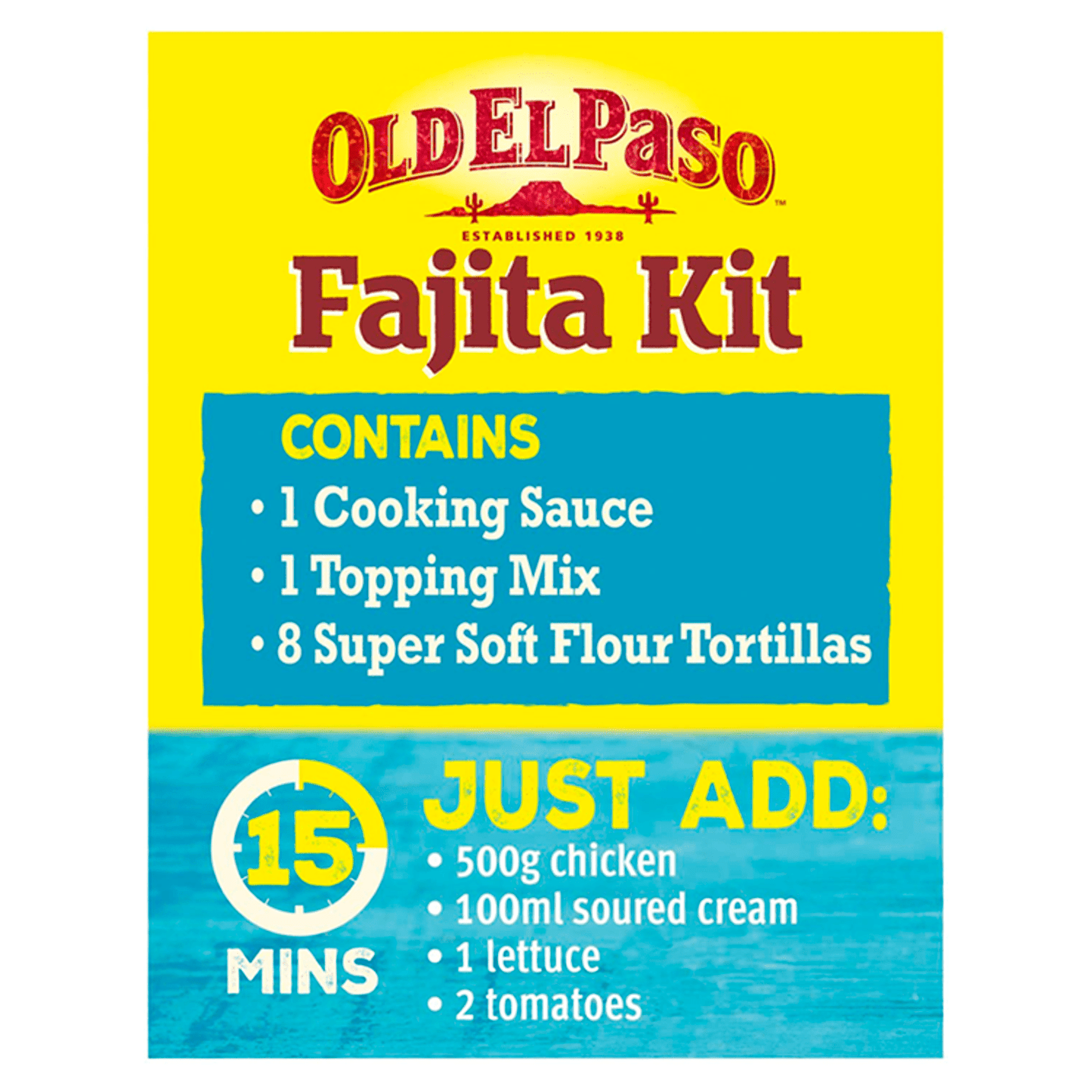 Old El Paso Extra Mild Fajita Kit 476g - UK Food & Drink - 8410076471475