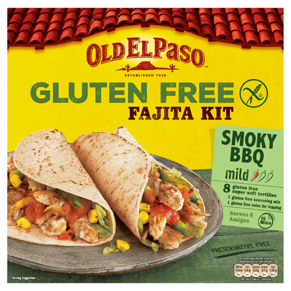 Old El Paso Gluten Free Fajita Kit Smoky BBQ 462g - UK Food & Drink - 8410076473943