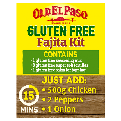 Old El Paso Gluten Free Fajita Kit Smoky BBQ 462g - UK Food & Drink - 8410076473943