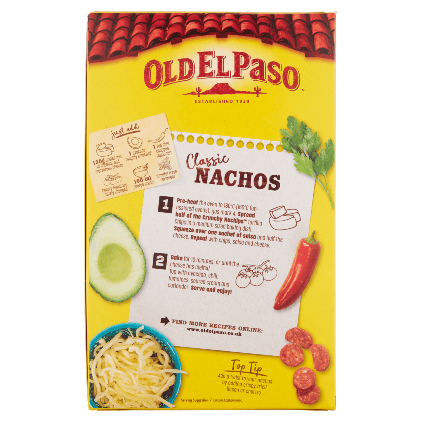 Old El Paso Original Cheesy Baked Nacho Kit 505g - UK Food & Drink - 8410076482785