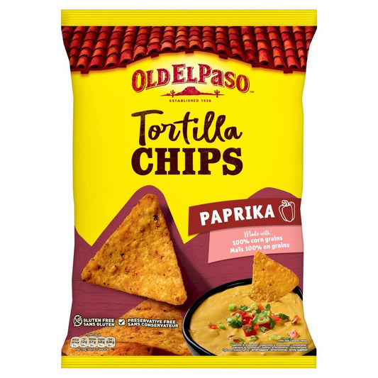 Old El Paso Paprika Tortilla Chips - UK Food & Drink - 8410076482556