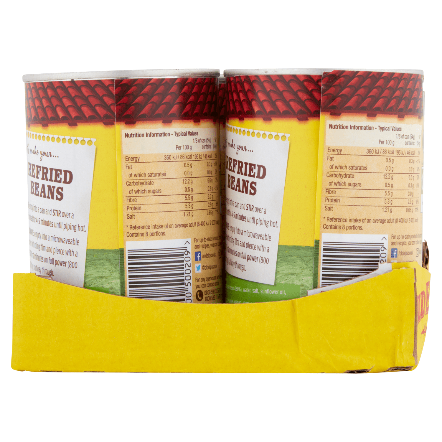 Old El Paso Refried Beans 435g - UK Food & Drink - 8727200500209