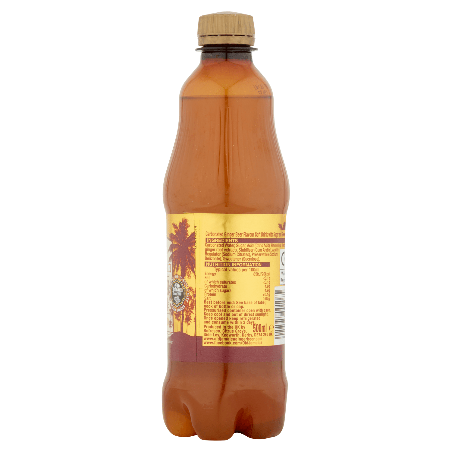 Old Jamaica Ginger Beer Regular 500ml - UK Food & Drink - 5029578001085