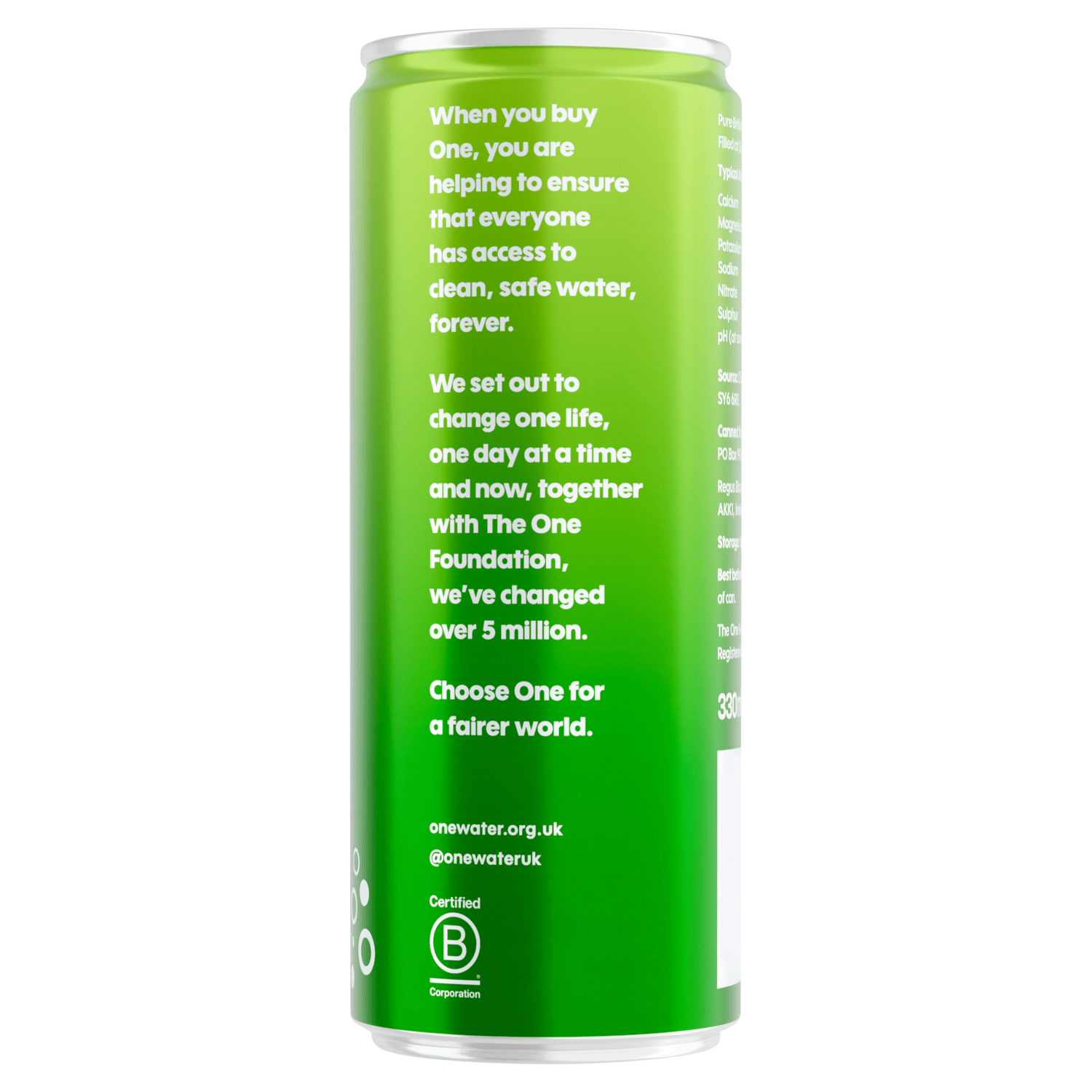 One Sparkling Water 330ml - UK Food & Drink - 5060576750216