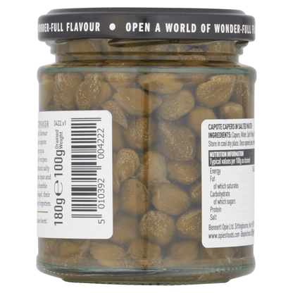 Opies Capote Capers in Salted Water 180g - UK Food & Drink - 5010392004222