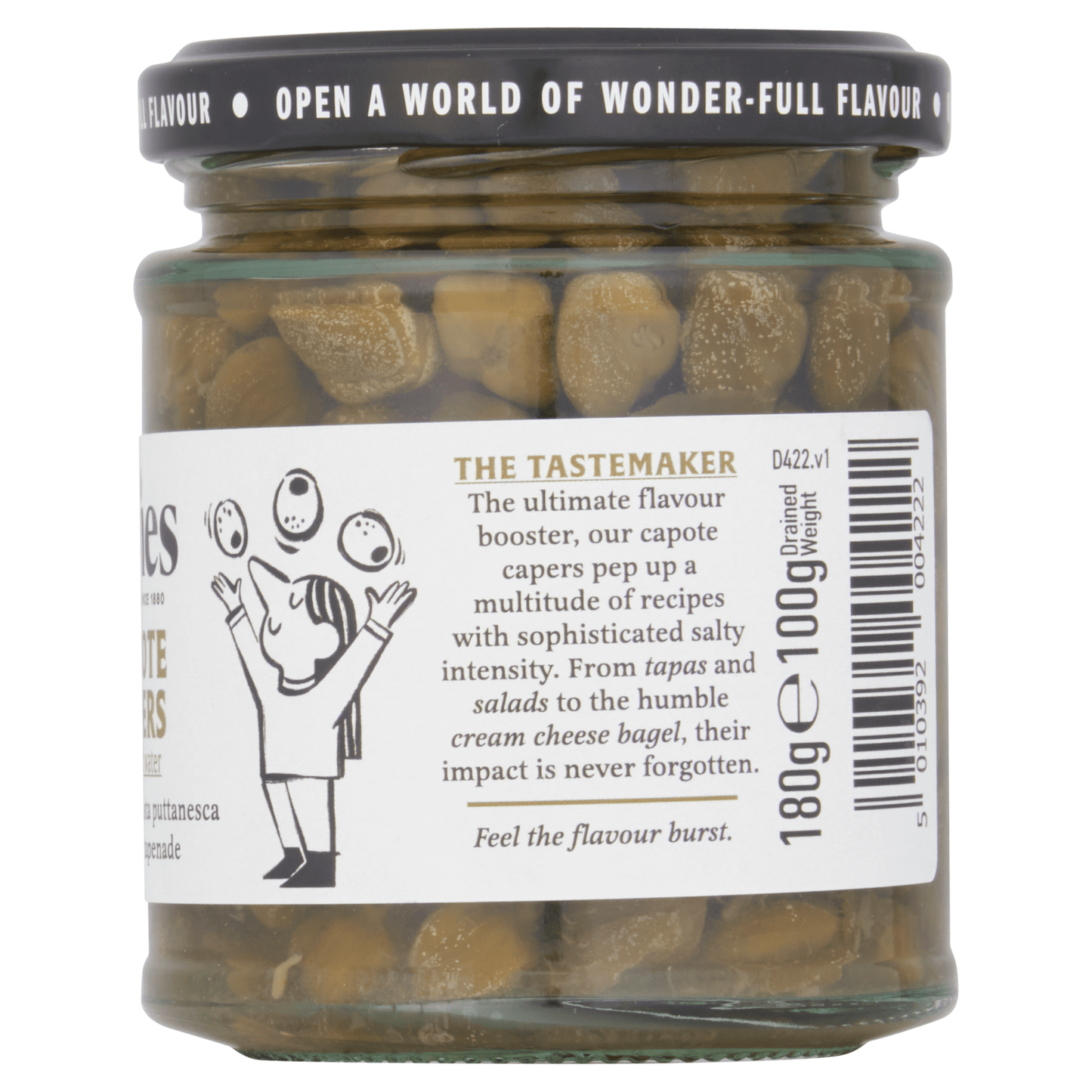 Opies Capote Capers in Salted Water 180g - UK Food & Drink - 5010392004222