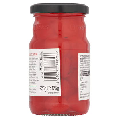 Opies Cocktail Cherries in Syrup 225g - UK Food & Drink - 5010392000194