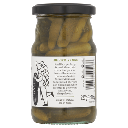 Opies Mini Gherkins Pickled in Spirit Vinegar 227g - UK Food & Drink - 5010392004109