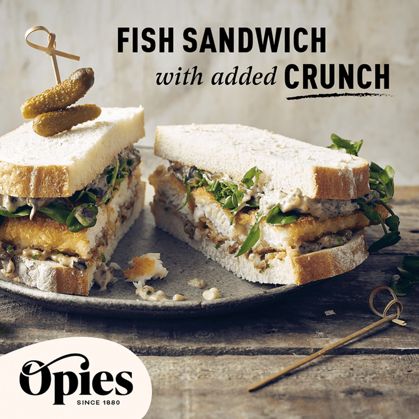 Opies Mini Gherkins Pickled in Spirit Vinegar 227g - UK Food & Drink - 5010392004109