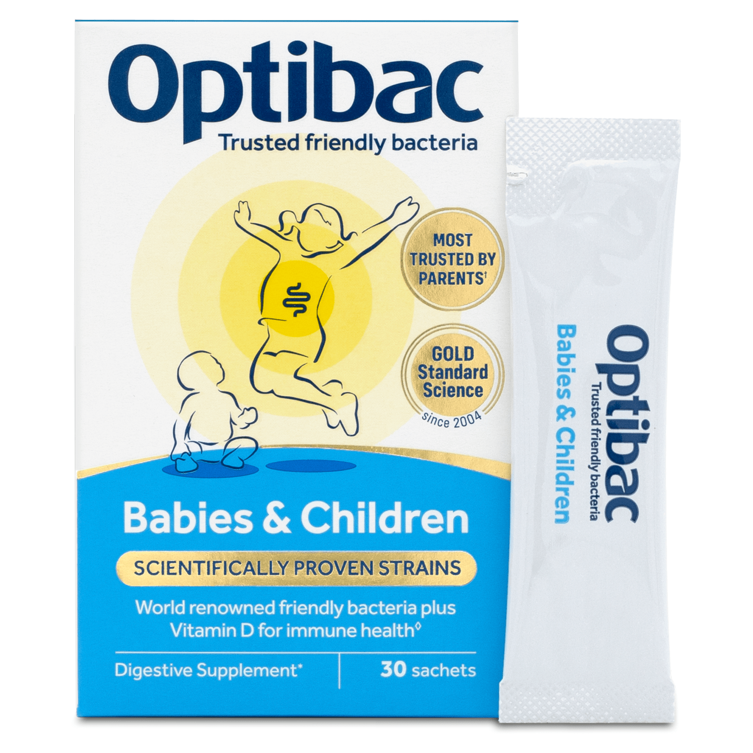 Optibac Babies & Children Digestive Supplement 30 Sachets 45g - UK Food & Drink - 5060086610284
