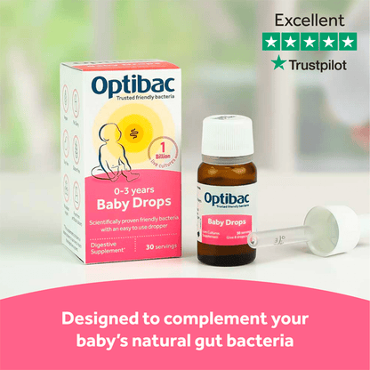 Optibac Baby Drops 0 - 3 Years 10ml - UK Food & Drink - 5060086611038