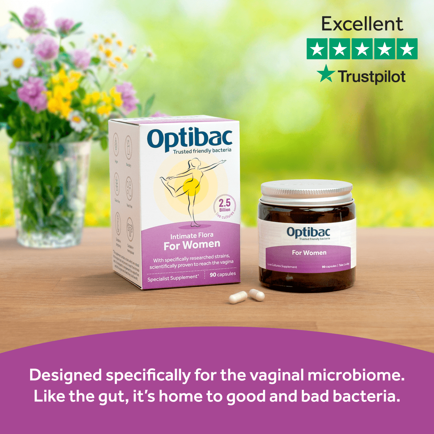 Optibac Intimate Flora for Women 30 Capsules - UK Food & Drink - 5060086610635