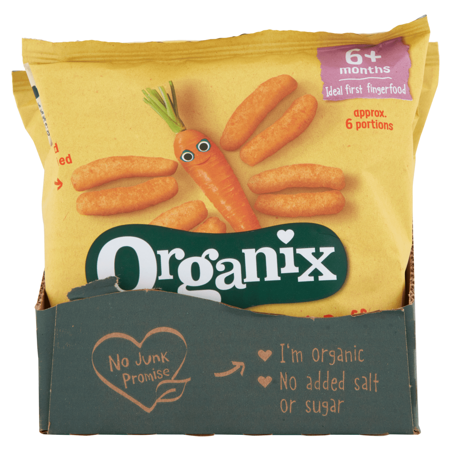Organix Melty Carrot Puffs Organic Baby Finger Food Snack 20g - UK Food & Drink - 5024121885303