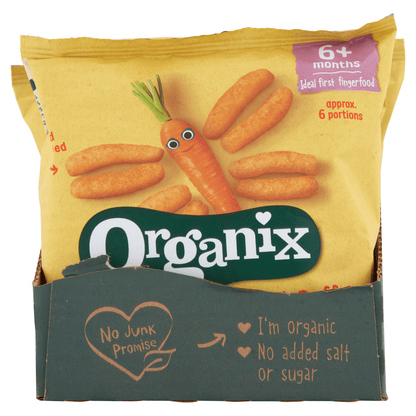 Organix Melty Carrot Puffs Organic Baby Finger Food Snack 20g - UK Food & Drink - 5024121885303
