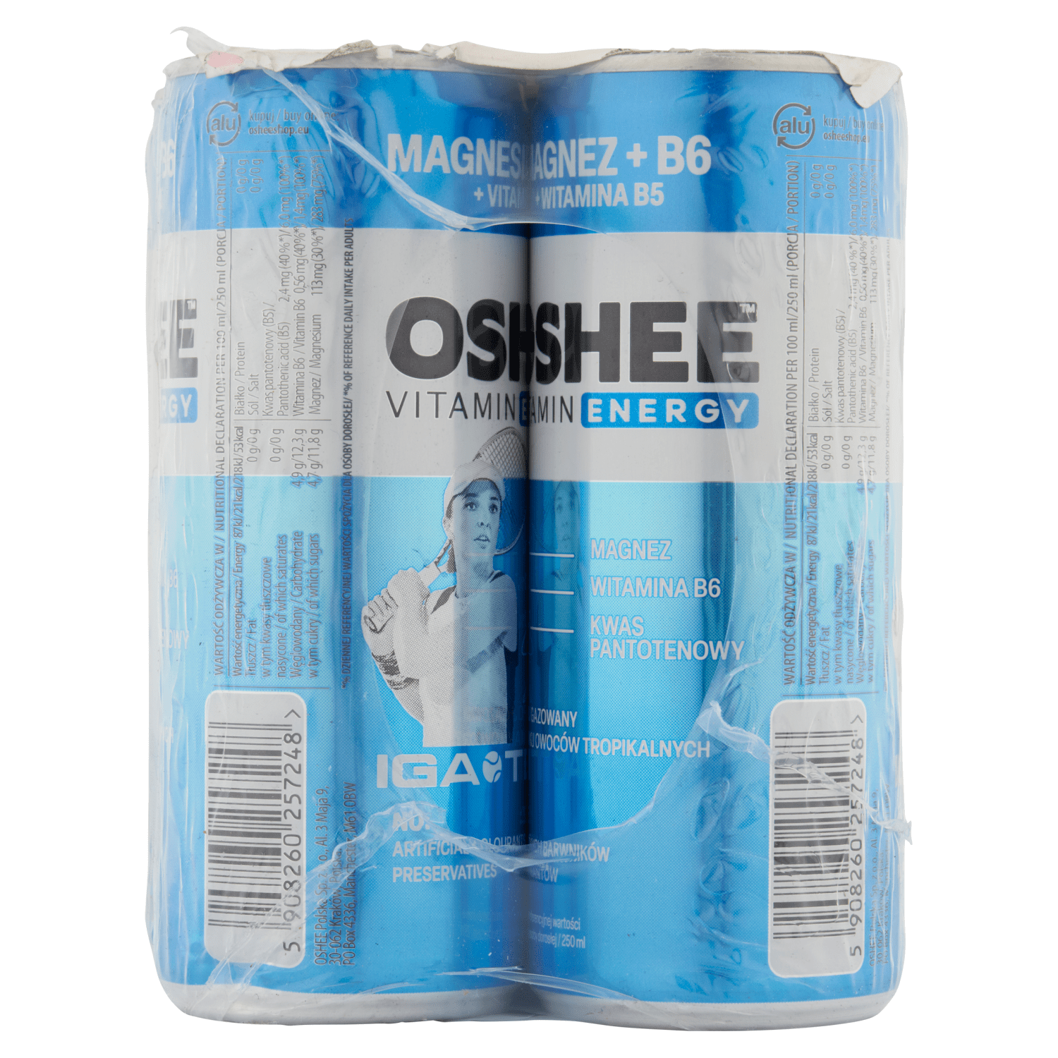 Oshee Vitamin Energy Tropical Fruit Flavour Sparkling Drink 250ml - UK Food & Drink - 5908260257248