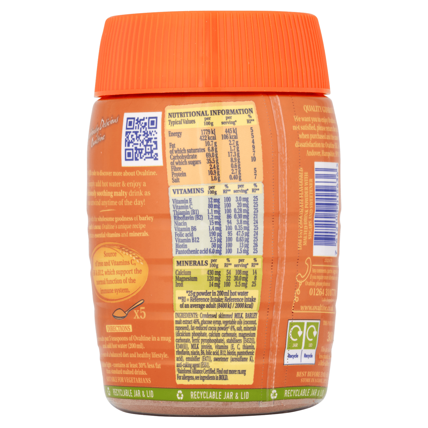 Ovaltine Original Light 300g - UK Food & Drink - 7612100015636