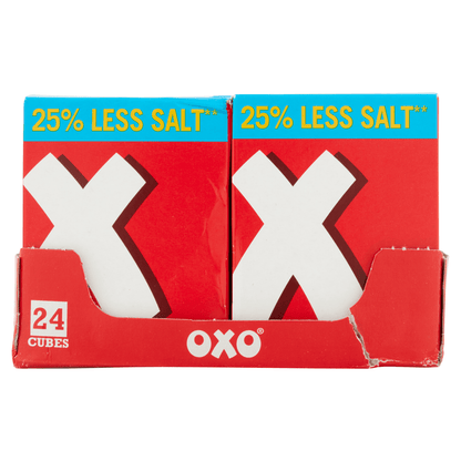 OXO 24 Reduced Salt Beef Stock Cubes 142g - UK Food & Drink - 5000354916090