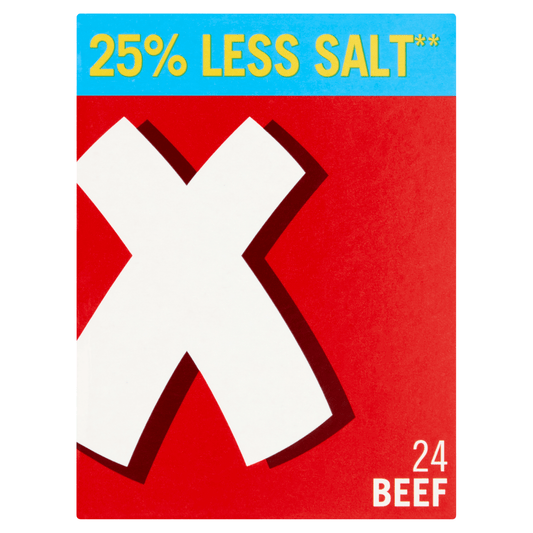 OXO 24 Reduced Salt Beef Stock Cubes 142g - UK Food & Drink - 5000354916090