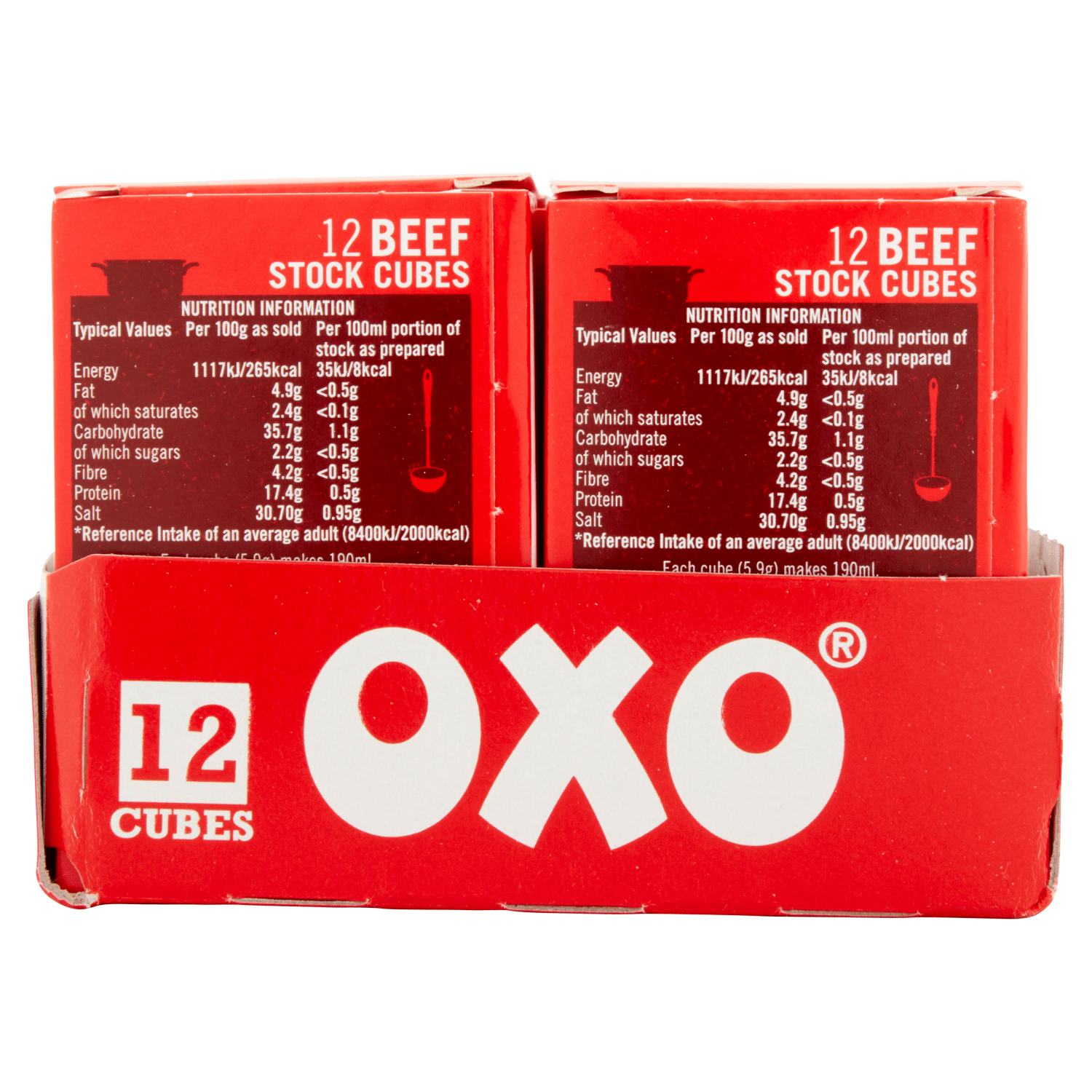 OXO Beef Stock Cubes 12 - UK Food & Drink - 5000175411187