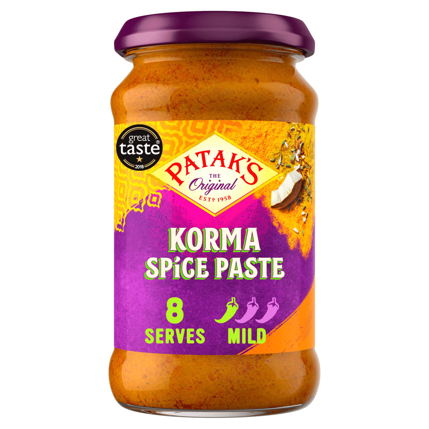 Patak's Korma Spice Paste 290g - UK Food & Drink - 5011308000314