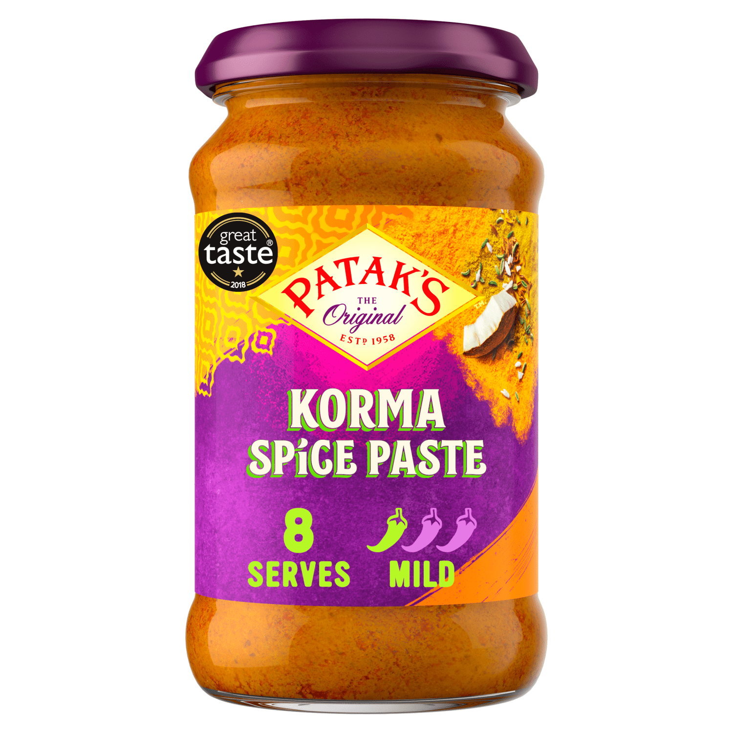 Patak's Korma Spice Paste 290g - UK Food & Drink - 5011308000314