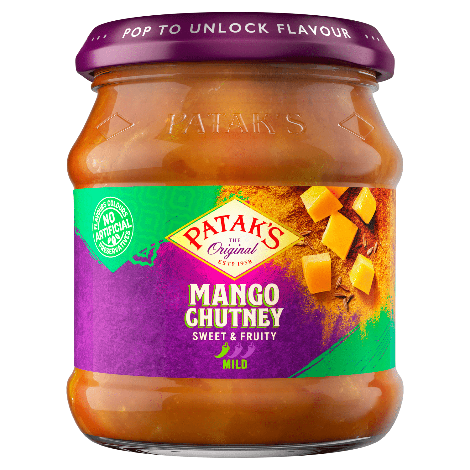 Patak's Mango Chutney 340g - UK Food & Drink - 5011308000703