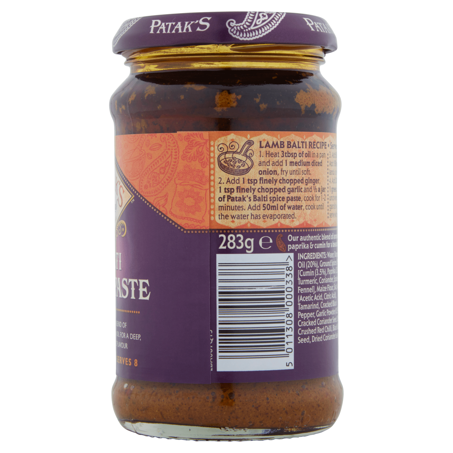 Patak's The Original Balti Spice Paste 283g - UK Food & Drink - 5011308000338