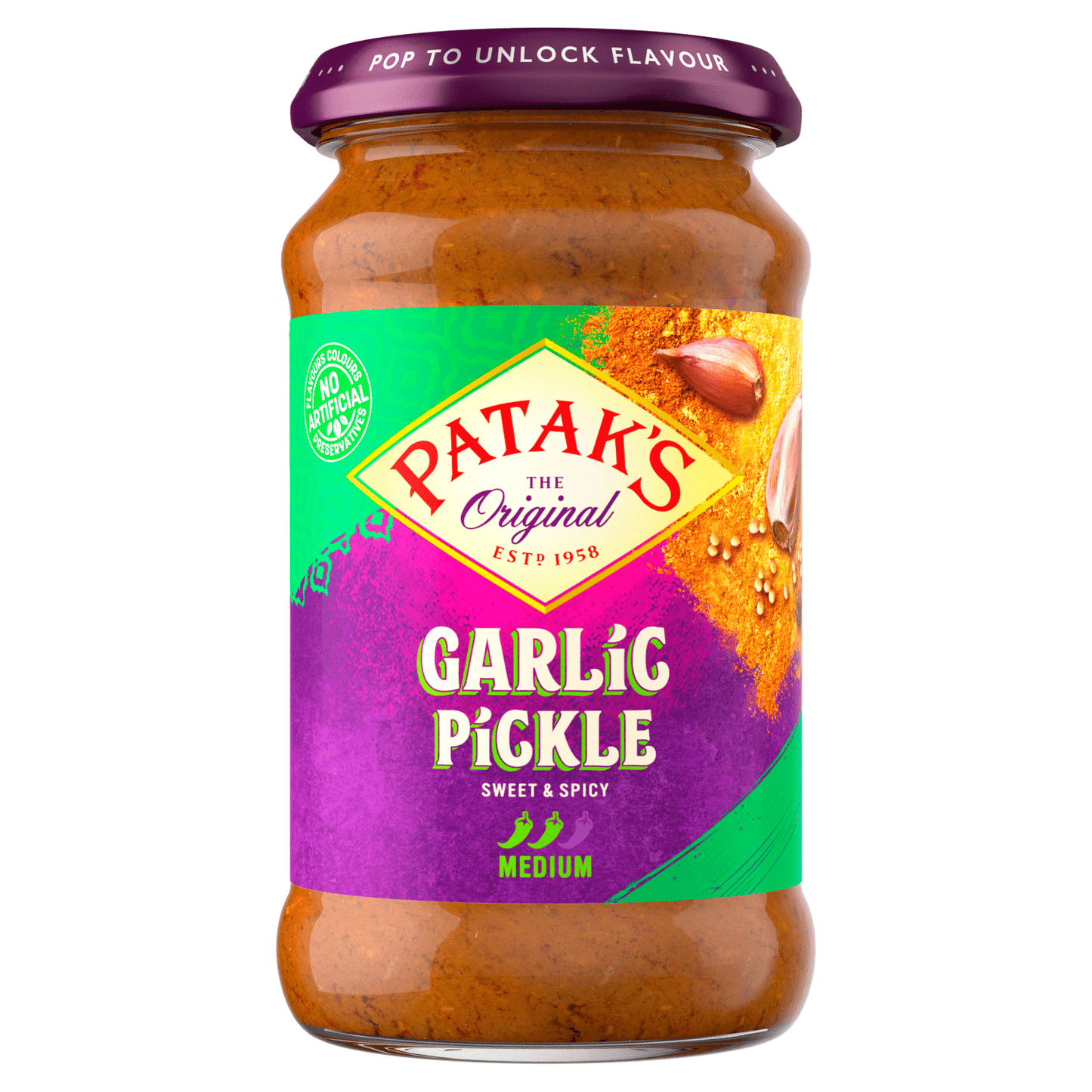 Patak's The Original Garlic Pickle 300g - UK Food & Drink - 5011308610032