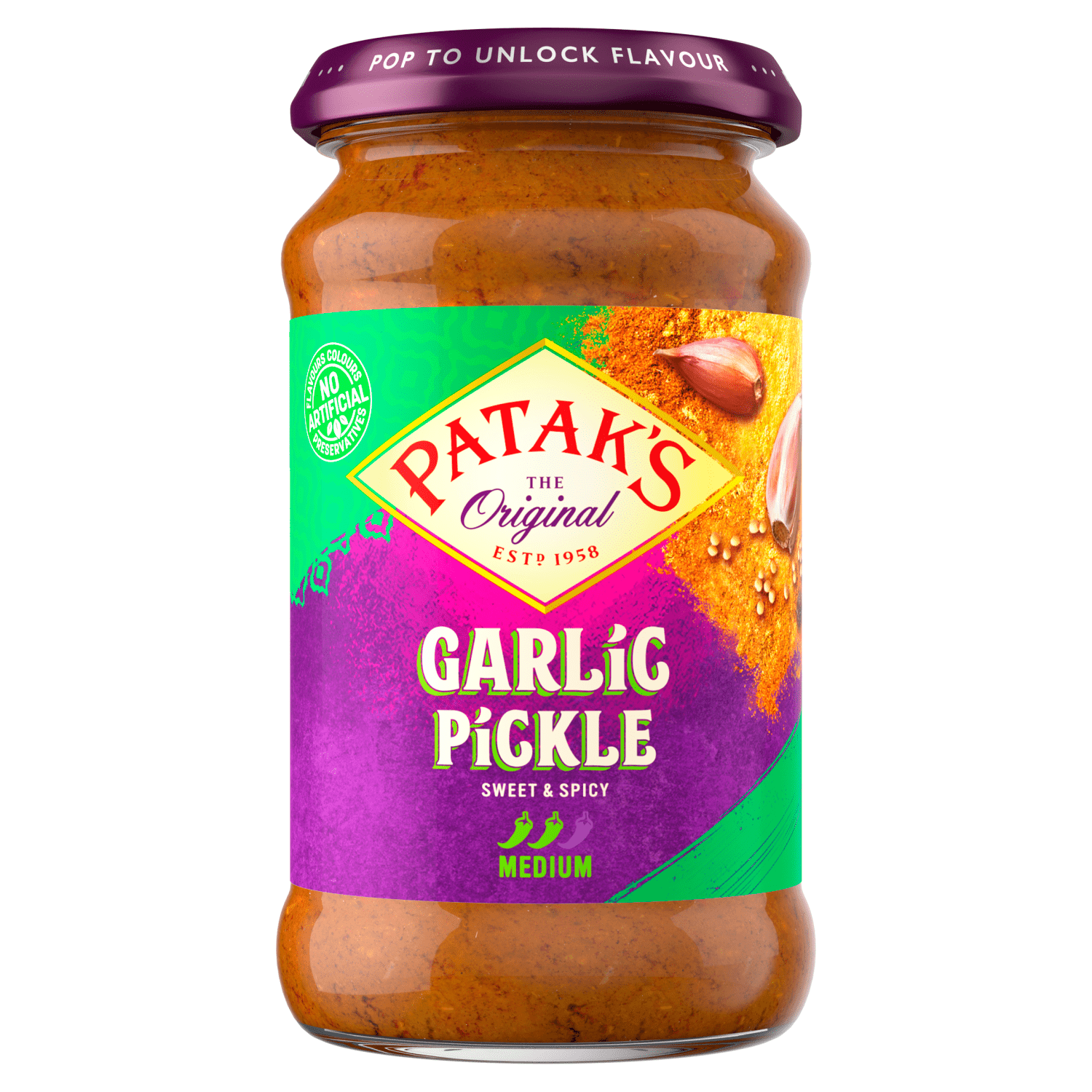 Patak's The Original Garlic Pickle 300g - UK Food & Drink - 5011308610032