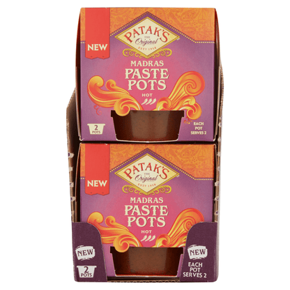 Patak's The Original Madras Paste Pots 2 x 70g - UK Food & Drink - 5011308900942
