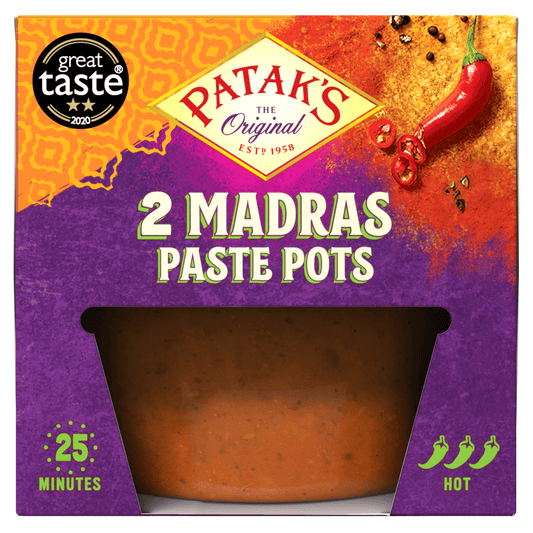 Patak's The Original Madras Paste Pots 2 x 70g - UK Food & Drink - 5011308900942