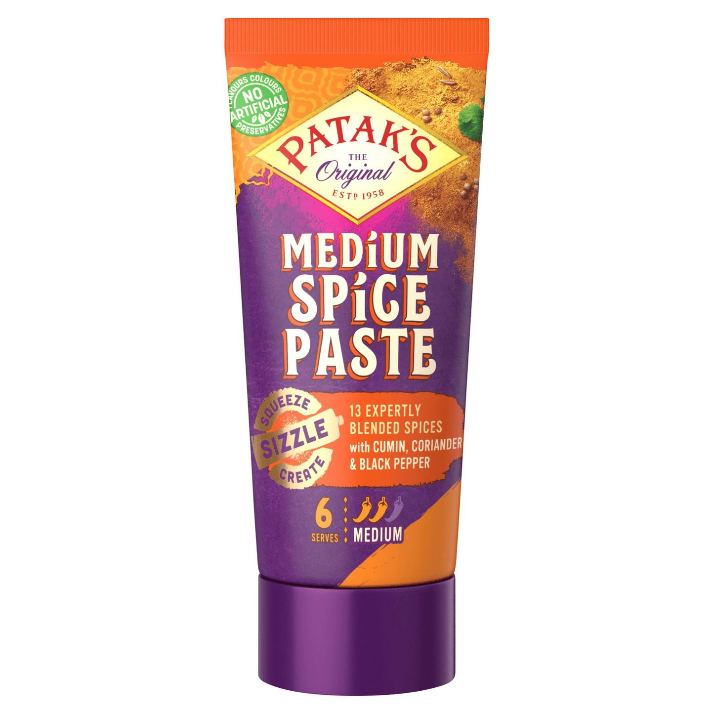 Patak's The Original Medium Spice Paste 135g - UK Food & Drink - 5011308501132