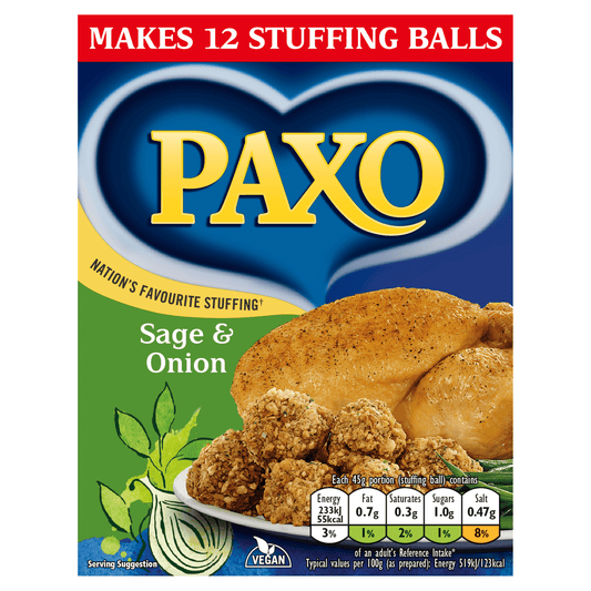 Paxo Sage & Onion Stuffing Mix 170g - UK Food & Drink - 5000354909702