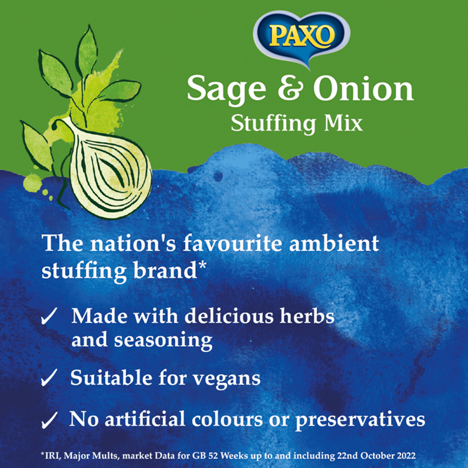 Paxo Sage & Onion Stuffing Mix 85g - UK Food & Drink - 5010024103910